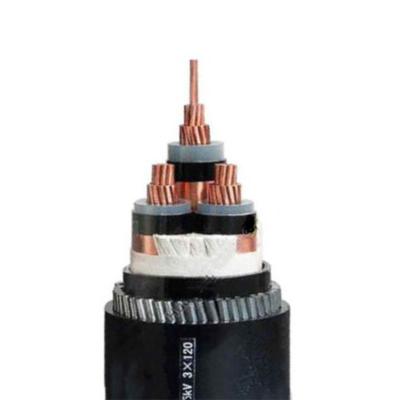 China Building& Industrial Medium Voltage Copper 11kv 3 Core 95mm2 XLPE Power Cable For Construction for sale