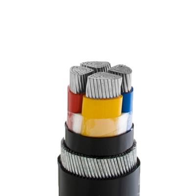 China Building& PVC 0.6/1kv industrial aluminum 4 core 4C xlpe armored SWA underground power cable 300mm for sale