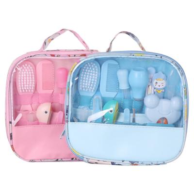 China NAIL Baby Care Set Products Aspirator Medicine Conductor 13 Cartoon Tissue Bag Set Baby Nail Clippers Manicure Scissors for sale