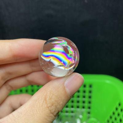 China Wholesale Natural Transparent Healing Clear Quartz Crystal Ball China Rainbow Stone Home Decoration for sale