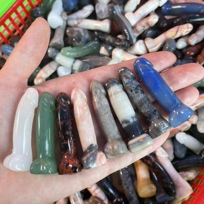 China China wholesale natural healing energy artificial penis massage stone sticks for sale