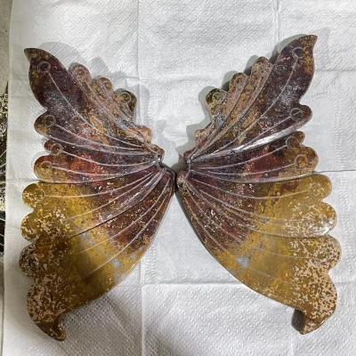 China China Wholesale Natural Carved Crystal Butterfly Butterfly Wing Decoration for sale