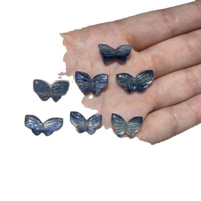 China China Wholesale Natural Purple Phosphor Butterfly Gray Carved Semi Precious Stone Crafts for sale