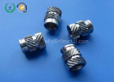 China Customized Small Metal Fasteners Stainless Steel Knurled Threaded Insert for sale