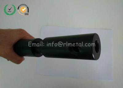 China Non Standard Industrial Machine Parts Aluminum Axle Shaft Black Anodized for sale