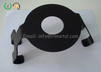 China Non Standard Metal Stamped Parts Black Coating Punching Parts Stainless Steel for sale