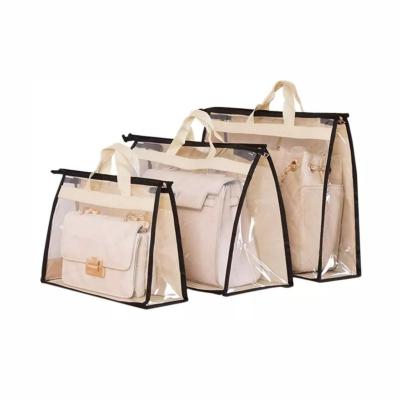 China Durable Package Handbag Dust Bags Pinch Storage Organizer for Closet, Hanging Zipper Storage Bag for Handbags for sale