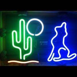 China Professional Indoor Liquor Cactus Moon Wolf Neon Bar Sign 32