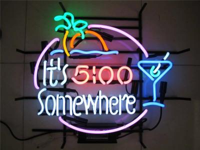 China Colorful Customized 12V Tiki Bar Neon Signs With 12V 3000Ma Adapter for sale