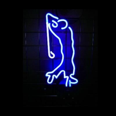 China Personalized Vertical Golfer / Animal Neon Sculptures For Restaurant for sale