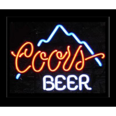 China Cold Beer / Martini Cocktail Business Neon Signs With Black Table Top Base for sale