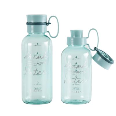 China Sustainable wholesale bpa clear plastic water bottles with custom logo for sale