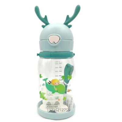 China Lovely Animal Shape Kids Plastic Water Bottle Eco-friendly for sale