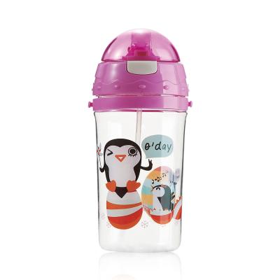 China PC Wholesale 16oz Plastic Baby Bottle Cup With Lid And Straws for sale