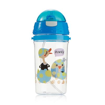 China 500ml Cute Viable Cartoon Plastic Bpa Free Milk Baby Drink Water Bottle Bulk for sale