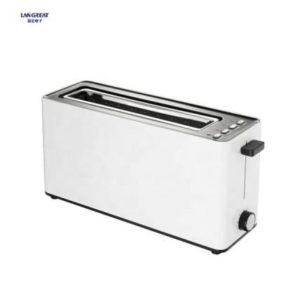 China Hotel Slot Two Long Slice Electric Cool One Touch Toaster for sale