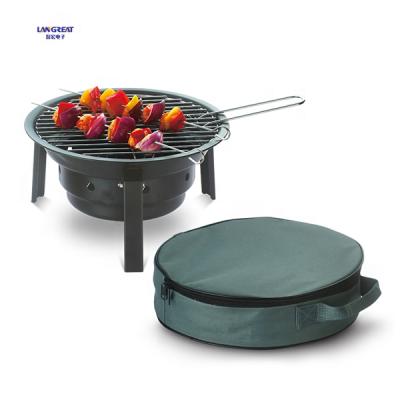 China Portable Adjustable Height Stain Steel Charcoal BBQ Grill for sale