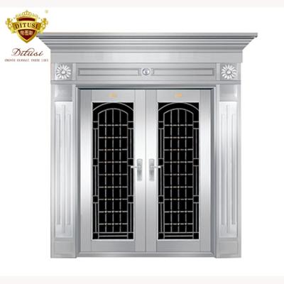 China Hot Selling Luxury Stainless Steel Base Track Design Luxury Door In Canton JH601 for sale