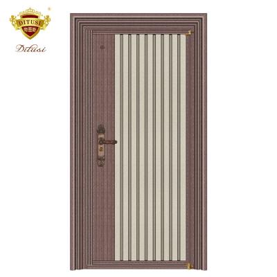 China Swing Wholesale New Style Building Material Stainless Steel Security Door With Fingerprint Lock for sale