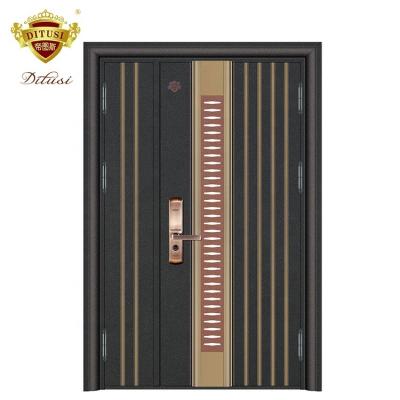 China Swing PATENTED PRODUCT! Korean style high quality stainless steel door luxury and strong steel front door doors design for sale