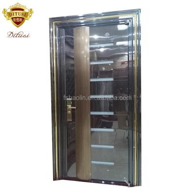 China Front entrance modern design swing house buildings entrance villa anti-rusting door HL-9761 for sale