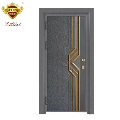 China Foshan Supplier Style Turkish Armored Steel Swing Door Main Gate Design HL-1922 for sale