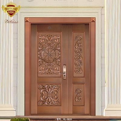 China Bronze Main Door Modern Design Anti Rusting Double Door For Homes for sale