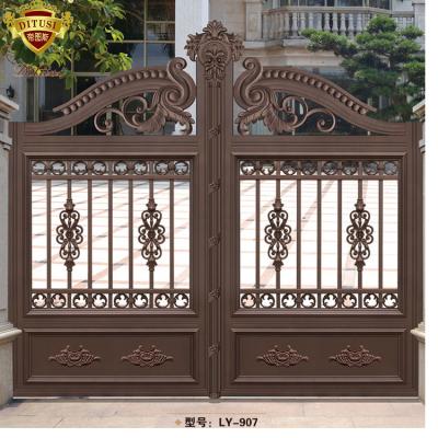 China Modern Design Home Wrought Iron Gate Popular Easily Assembled Garden Gate LY-907 for sale