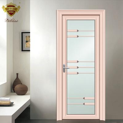 China Swing china supplier designs single swing aluminum bathroom glass door for sale