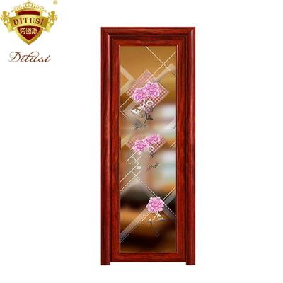 China Swing Frosted Glass Door Aluminum Glass Bathroom for sale