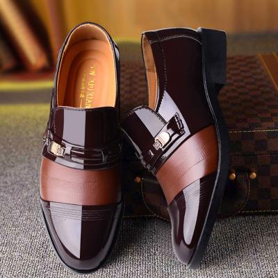 China Fashion New Styles Flat Leather Loafers Flats PU Party Men Stylish Shoes for sale