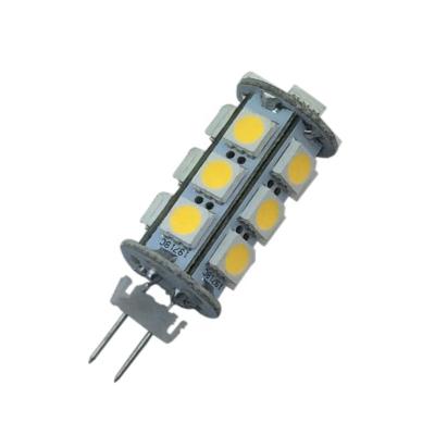 China Hot sale capable residential ac/dc dimmable 12v 24v 2700k 18SMD 5050 3w warm white g4 led bulb g4 led 12v led 12v light for sale