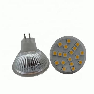 China Modern capable no flicker 2.8w 260lm 220v mr16 smd 5050 18 led lamp 12v mr16 led bulb 24v mr16 bulb for sale