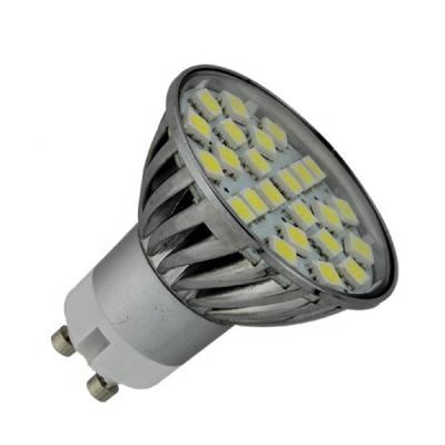 China hotel ra80 capable no flicker Chrome 3.5w 350lm 24smd 5050 2700k 12v 230v led gu10 for sale