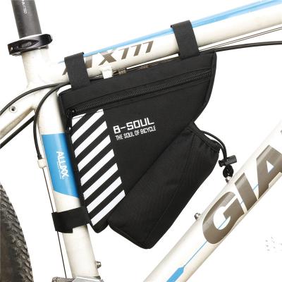 China Bag Top Polyester Road Mountain Bike Triangle Pipe Bicycle Water Bottle Holder Recycling Bags for sale