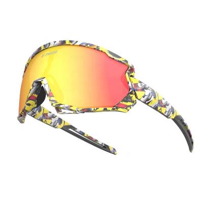 China 2022 Custom Anti UV Logo Sports Strap Riding Sunglasses Anti Glare Photochromic Sunglasses With Replaceable Lens for sale