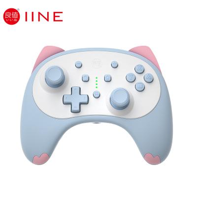 China IINE Cat Controller Six-axis Gyro for Nintendo Switch/Lite/OLED Cat Controller, with 3.5mm Jacked Headset for sale