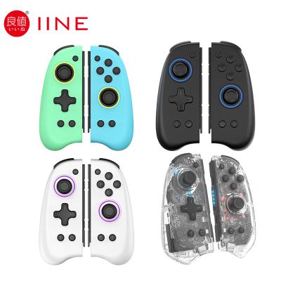 China VIBRATION MOTOR IINE Controllers for Nintendo Switch / OLED Switch Replacement for Switch L/R Joypad with 8 Colors Adjustable Lights for sale