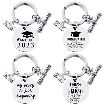 China Add Surprise And Fun To Your Keychain Party Graduation Gifts For Class Of 2023 Inspirational Gift Keychains For Graduates Boys Girls Masters Women Man Y501 for sale