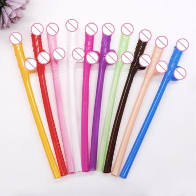 China Add Surprise And Fun To Your Party Bridal Shower Night Drinking Penis Shaped Straws Novelty Nudity Straw Bar Bachelorette Wedding Hen Party Supplies Y008 for sale