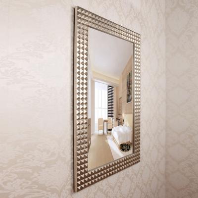 China Factory Price CLASSIC Decorations Paint Framed Sterling Silver Wall Mirrors Exquisite Luxury Gold Wall Mirror Home Decor for sale