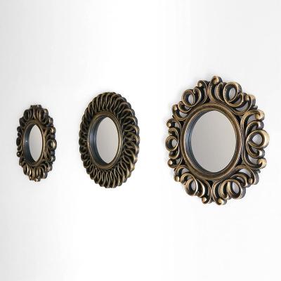 China Gold CLASSIC Wall Mounted Vintage Mirrors Round Wall Mirrors For Living Room, Home Decor And Bedroom for sale