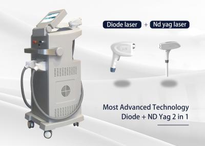 China 2 In 1 808 Diode Laser Hair Removal Machine Triple Wave Nd Yag Tatto Removal Laser for sale