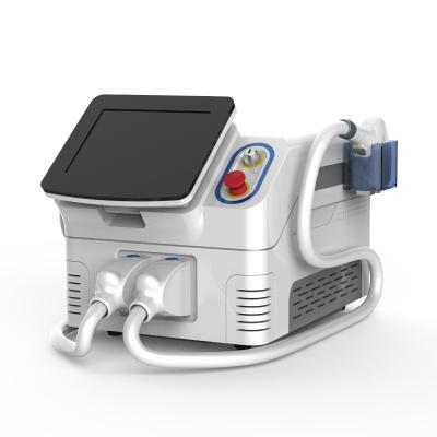 China 2 Handles Portable Diode Laser Hair Removal Machine , Easy Use Laser Epilation Machine for sale