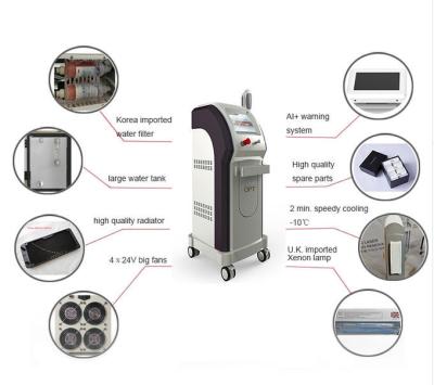 China Painless E Light Ipl Machine Portable Design With Alarm Protection System for sale