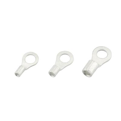 中国 AWG 22 - 16 RNB Electrical Naked Crimp Terminals Round Copper Ends Cable Lug 販売のため