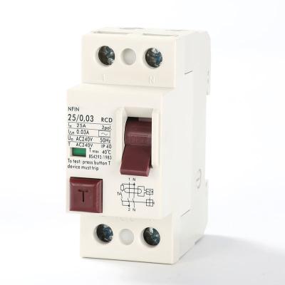 Китай Тип прибор 63a 0.03a Rcd Nfin 30ma 100ma 300ma 2p 4p Ac остатка настоящий продается