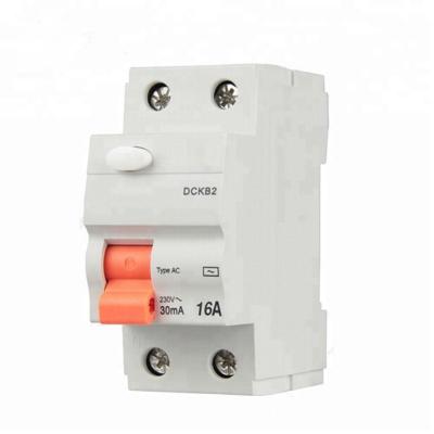 China Overblijvend Huidig Mini Circuit Breaker Type AC DCKB 30ma 16a 2p RCCB 4 Polen Te koop