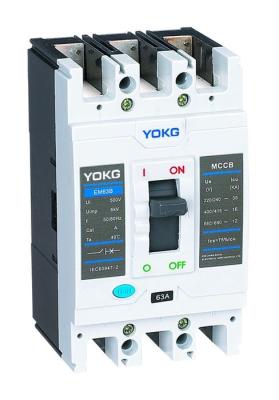 China AC 440V Moulded Case Circuit Breaker 3P EM63B/EM63N 415V MCCB 4 Pole 63 Amp for sale