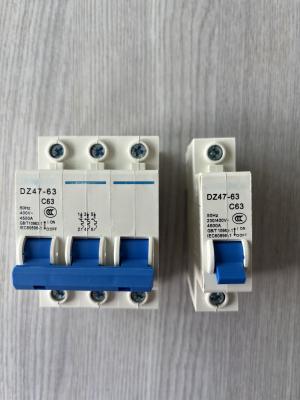 China Gb10963 Dz47-63 Type Ac230 Volt 3poles Circuit Breaker 63 Amp 1pole for sale